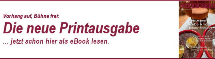 Die neue wohninsider-Printausgabe ist da - hier als interaktives eBook! (Foto: wohninsider)